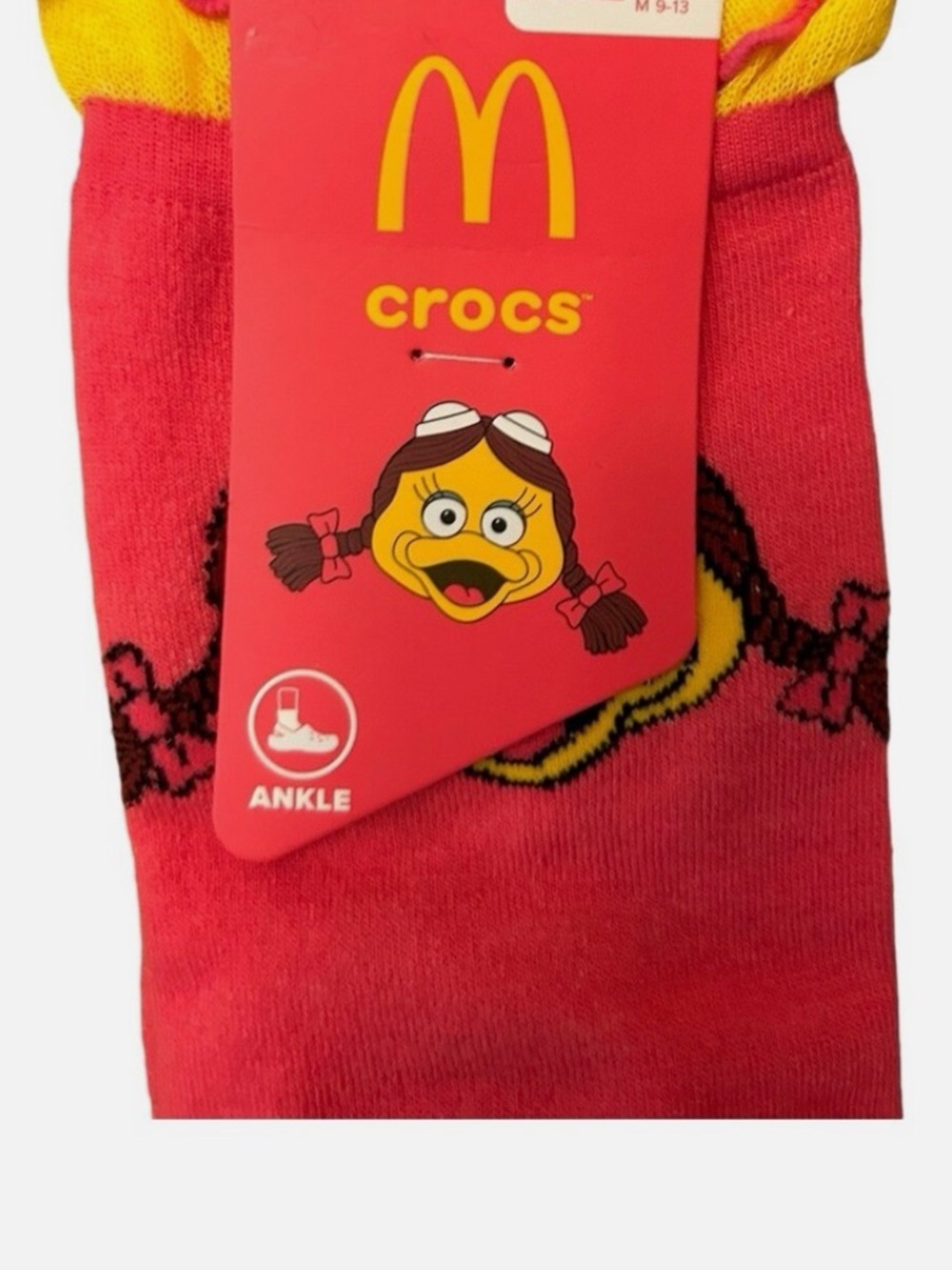 NWT: Crocs X McDonalds Collab Limited Edition Birdie Ankle Socks S/M #2